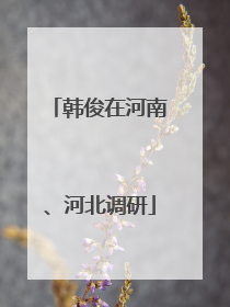 韩俊在河南、河北调研